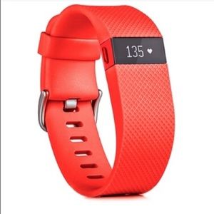 Red Fitbit HR & Wristband